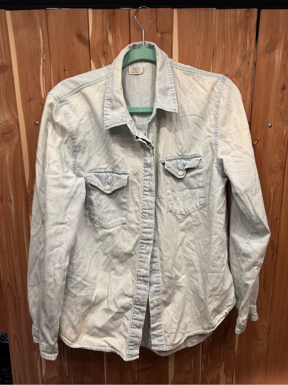Volcom Light Blue Denim Shirt Jacket
